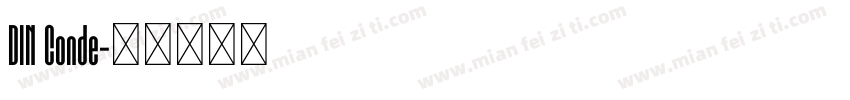 DIN Conde字体转换